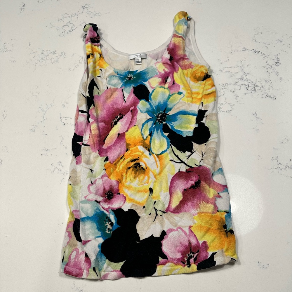 Cache floral sweater top - Picture 3 of 4